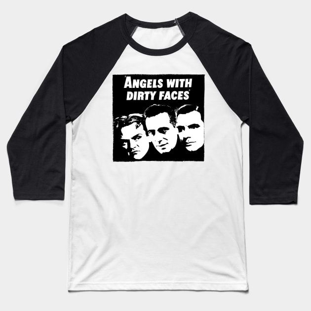 Angels With Dirty Faces Movie Poster Baseball T-Shirt by MovieFunTime